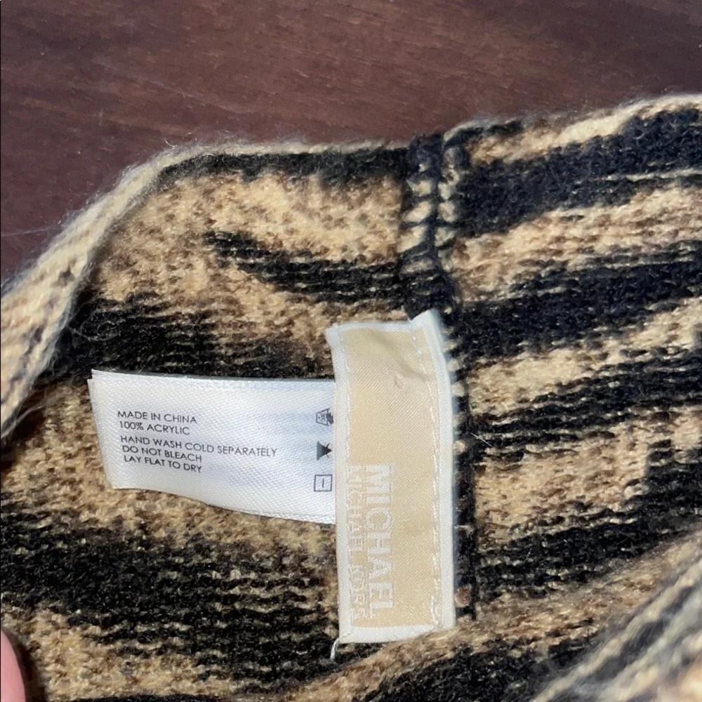 Michael Kors Scarf -Gold Accent Animal Print